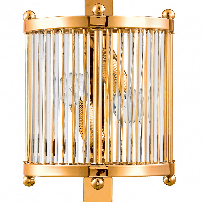 Бра Crystal Lux TADEO AP2 GOLD/TRANSPARENTE